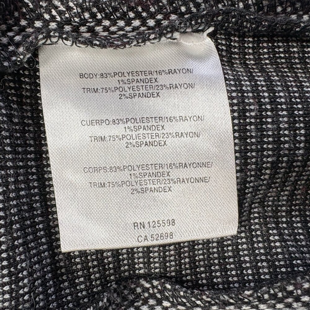 Ellen Tracy Black and White Houndstooth Women's Blazer Corporate Chic M - Picture 5 of 8